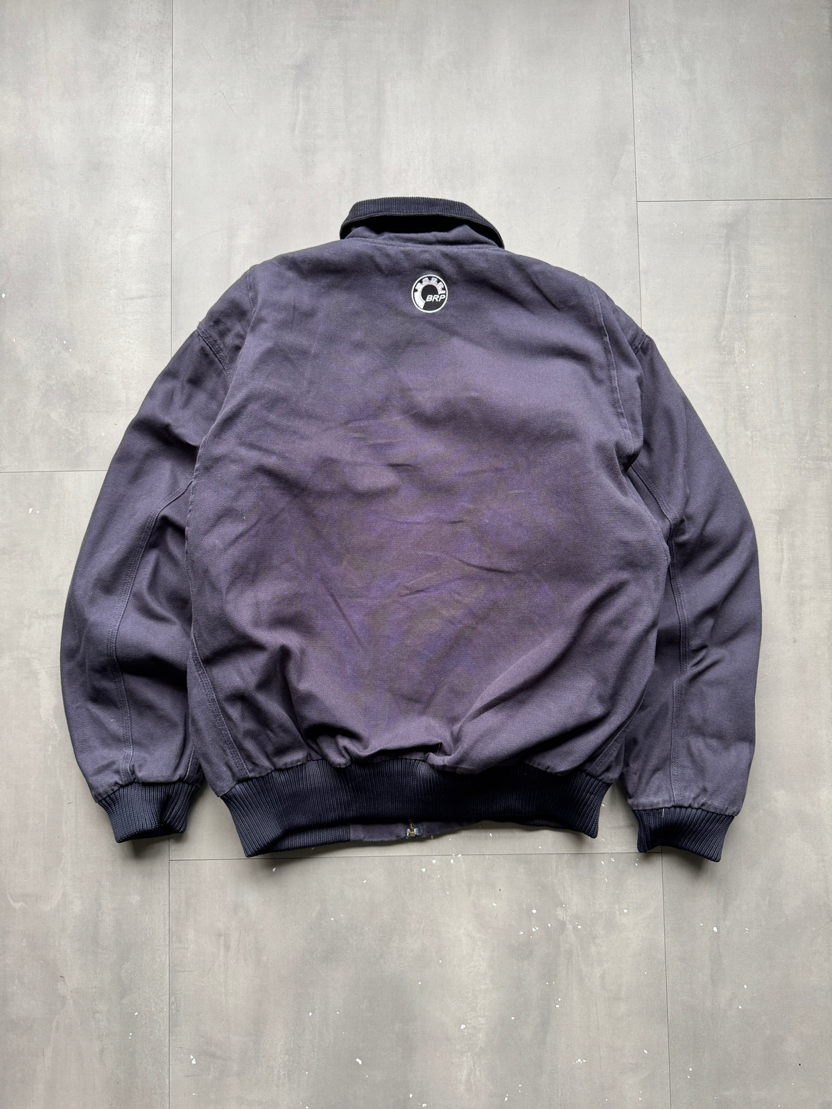 VINTAGE TRI-MOUNTAIN NAVY LINED SANTA FE JACKET- XL