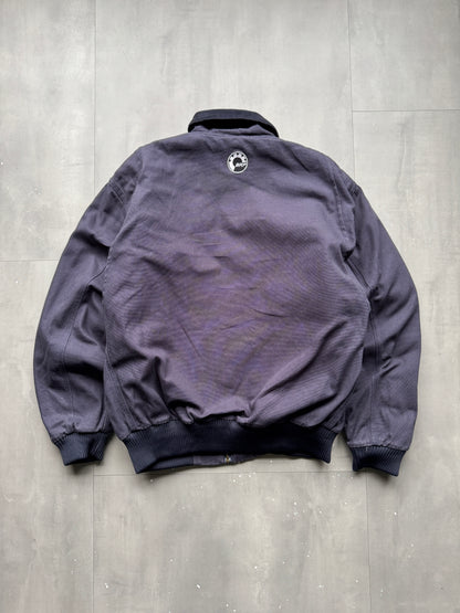 VINTAGE TRI-MOUNTAIN NAVY LINED SANTA FE JACKET- XL