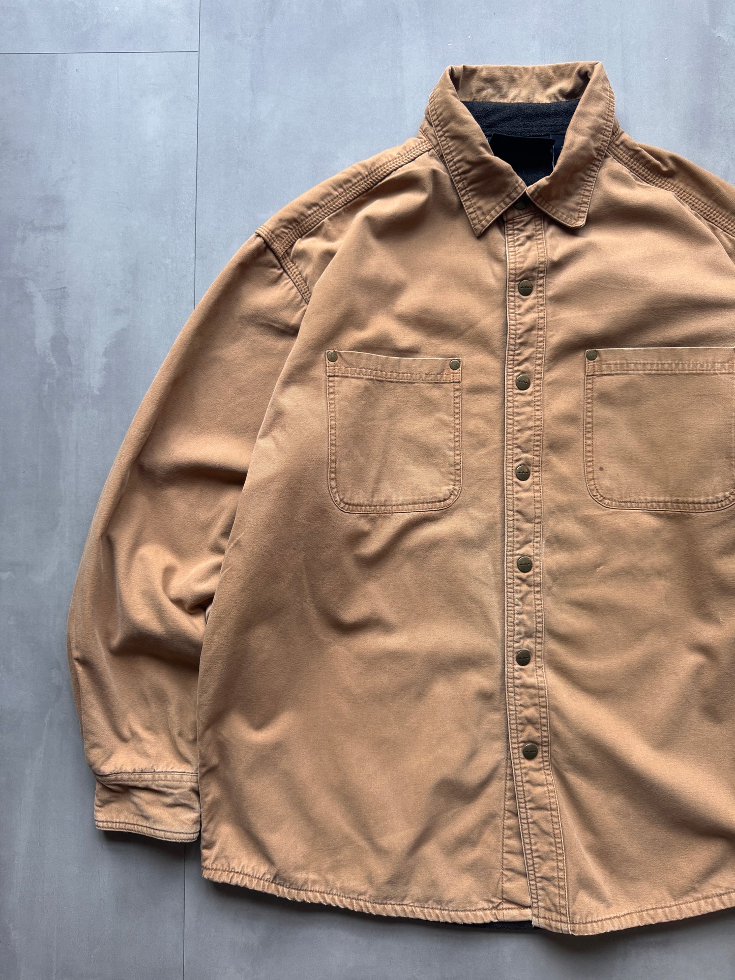 VINTAGE TAN WORKWEAR SHIRT - L