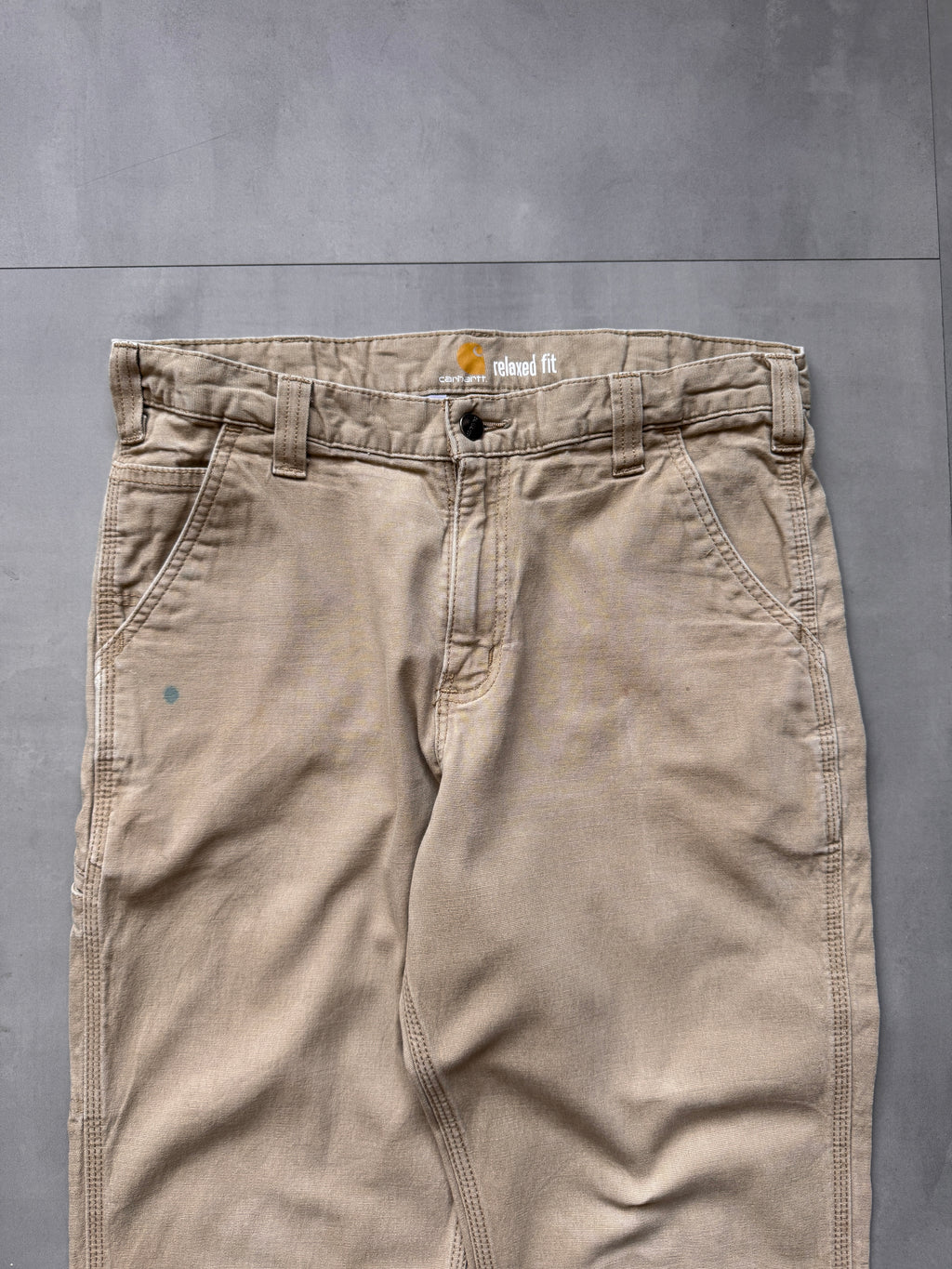 VINTAGE CARHARTT TAN PANTS - 32