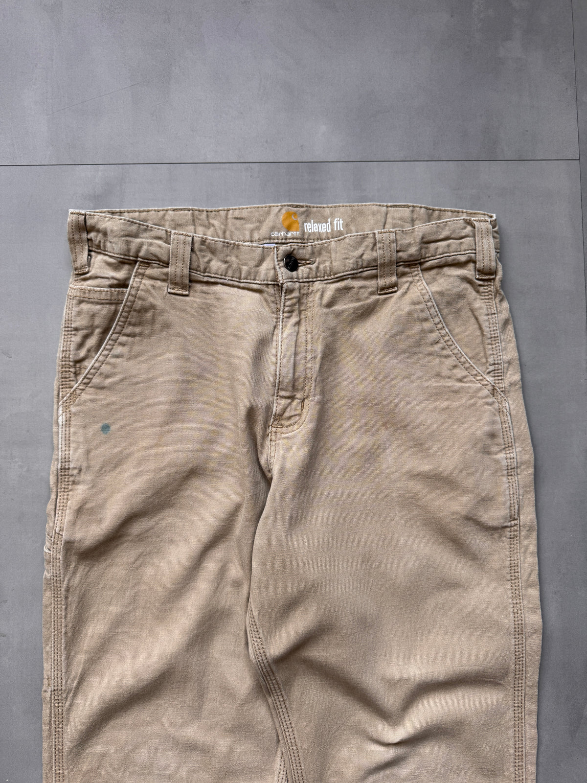 VINTAGE CARHARTT TAN PANTS - 32