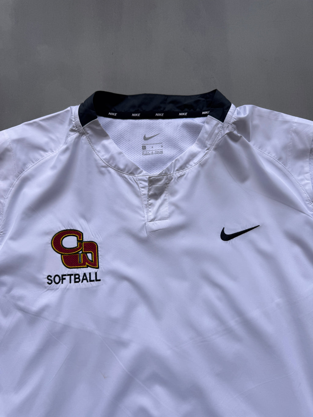VINTAGE NIKE SOFTBALL WHITE SPORT TEE - M