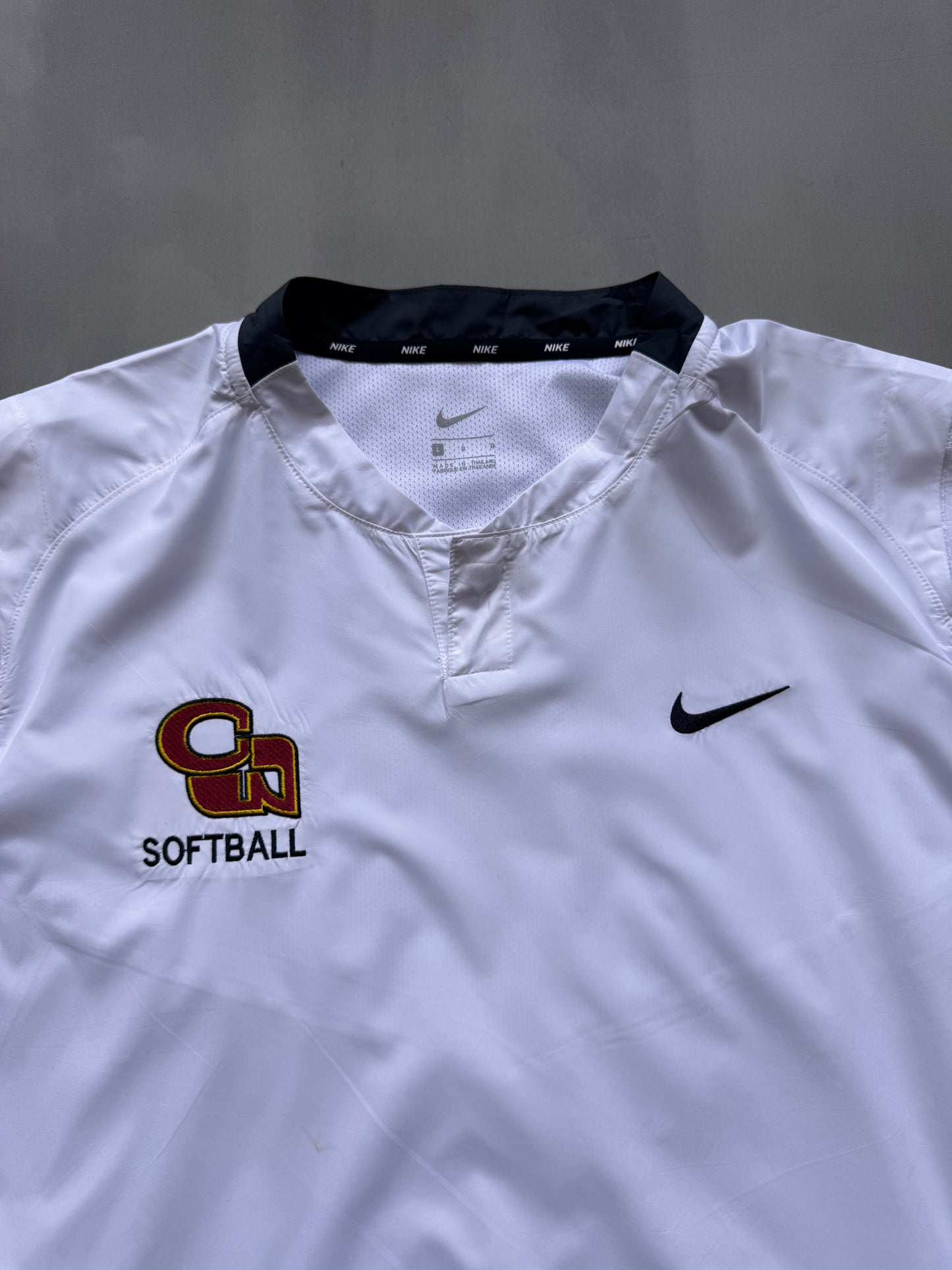 VINTAGE NIKE SOFTBALL WHITE SPORT TEE - M