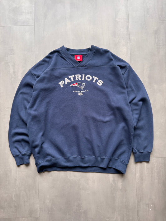 VINTAGE NFL NEW ENGLAND PATRIOTS NAVY SWEATER - XXL