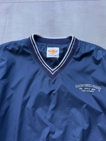VINTAGE HARD ROCK LAS VEGAS NAVY WINDBREAKER - XXL