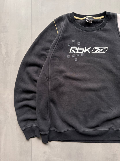 VINTAGE REEBOK BLACK SWEATER - L