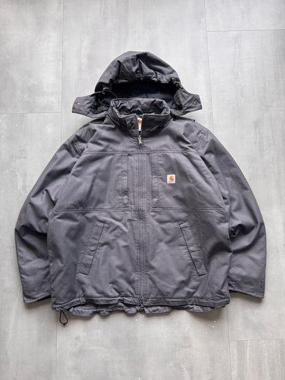VINTAGE CARHARTT GREY FULLSWING WORK JACKET - XL