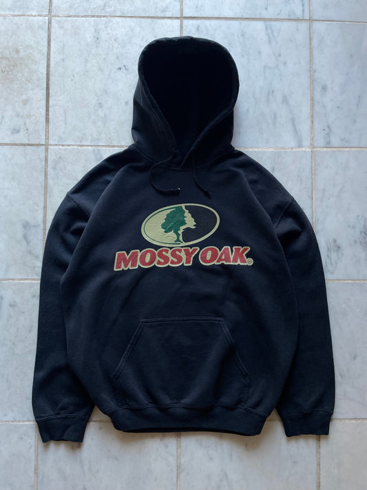MOSSY OAK BLACK HOODIE - MEDIUM