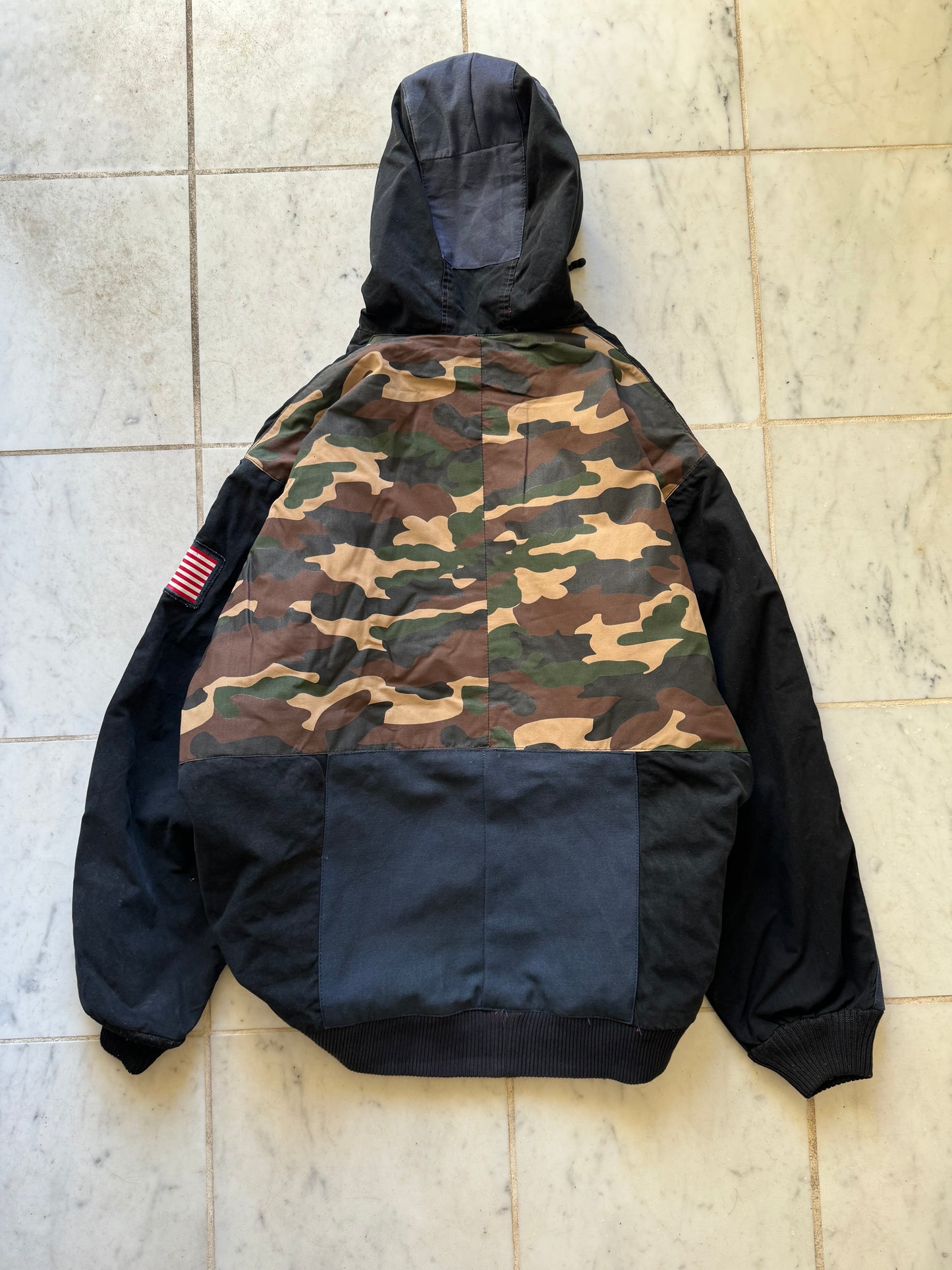 CARHARTT REWORKED CAMO PATTERN ACTIVE JACKET - XXLARGE