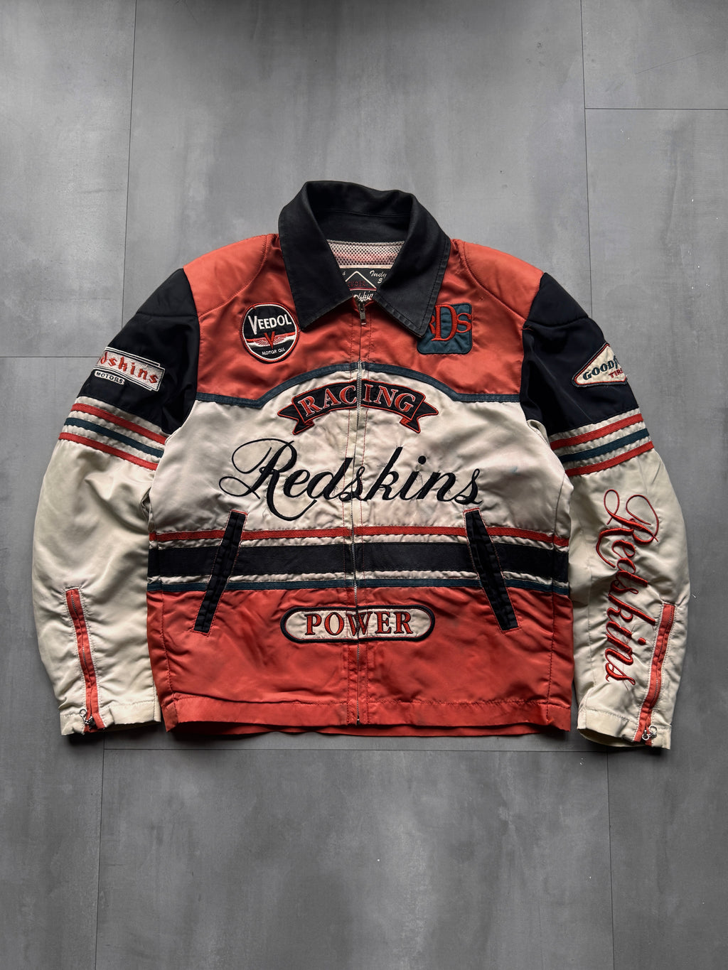 VINTAGE REDSKINS RACING JACKET - M