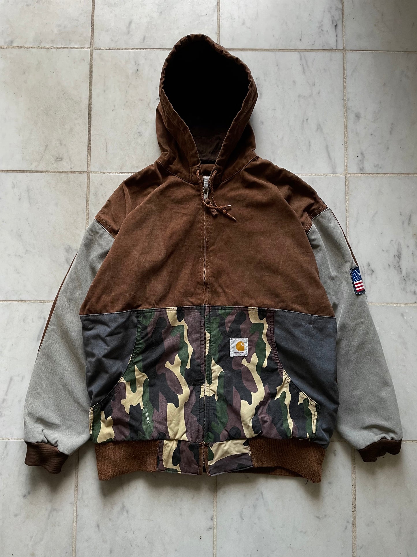 CARHARTT REWORKED MILITARY ACTIVE JACKET - XLARGE