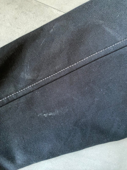 VINTAGE TOUGH DUCK FLEECE LINED WORK JACKET - L