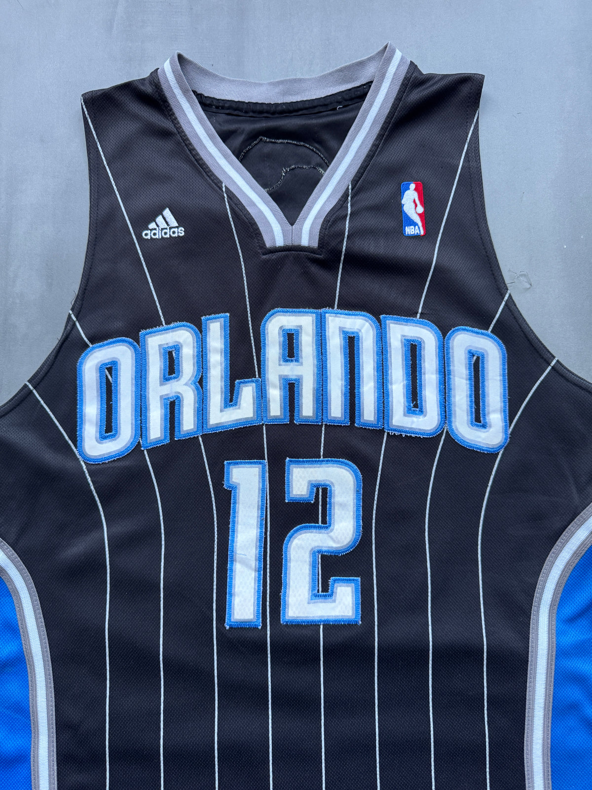 VINTAGE ADIDAS NBA ORLANDO MAGIC BLACK DWIGHT HOWARD JERSEY - S