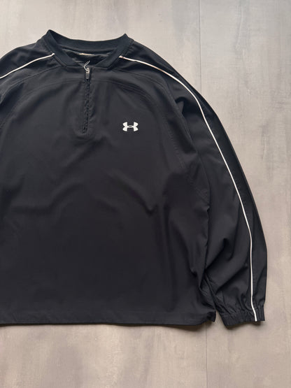 VINTAGE UNDERARMOUR BLACK WINDBREAKER - XL