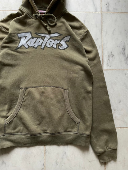 NBA/MITCHELL & NESS TORONTO RAPTORS KHAKI HOODIE - MEDIUM