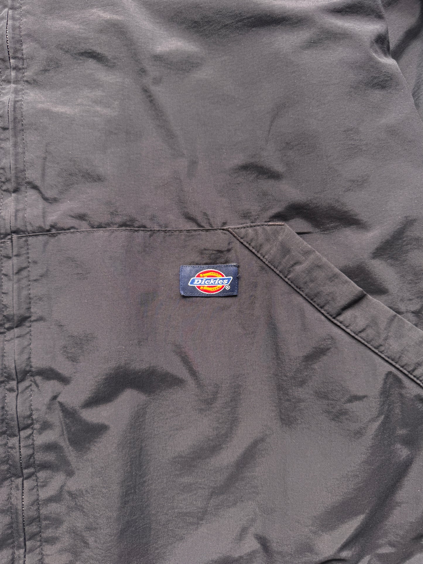 VINTAGE DICKIES LIGHTWEIGHT BLACK TRACK JACKET - M