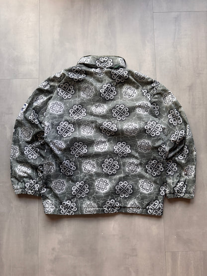VINTAGE PRINT FLEECE LINED JACKET - XL