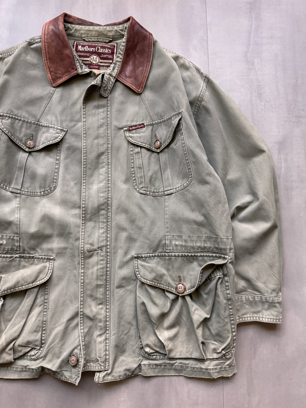 VINTAGE MARLBORO CLASSICS GREEN JACKET - XL