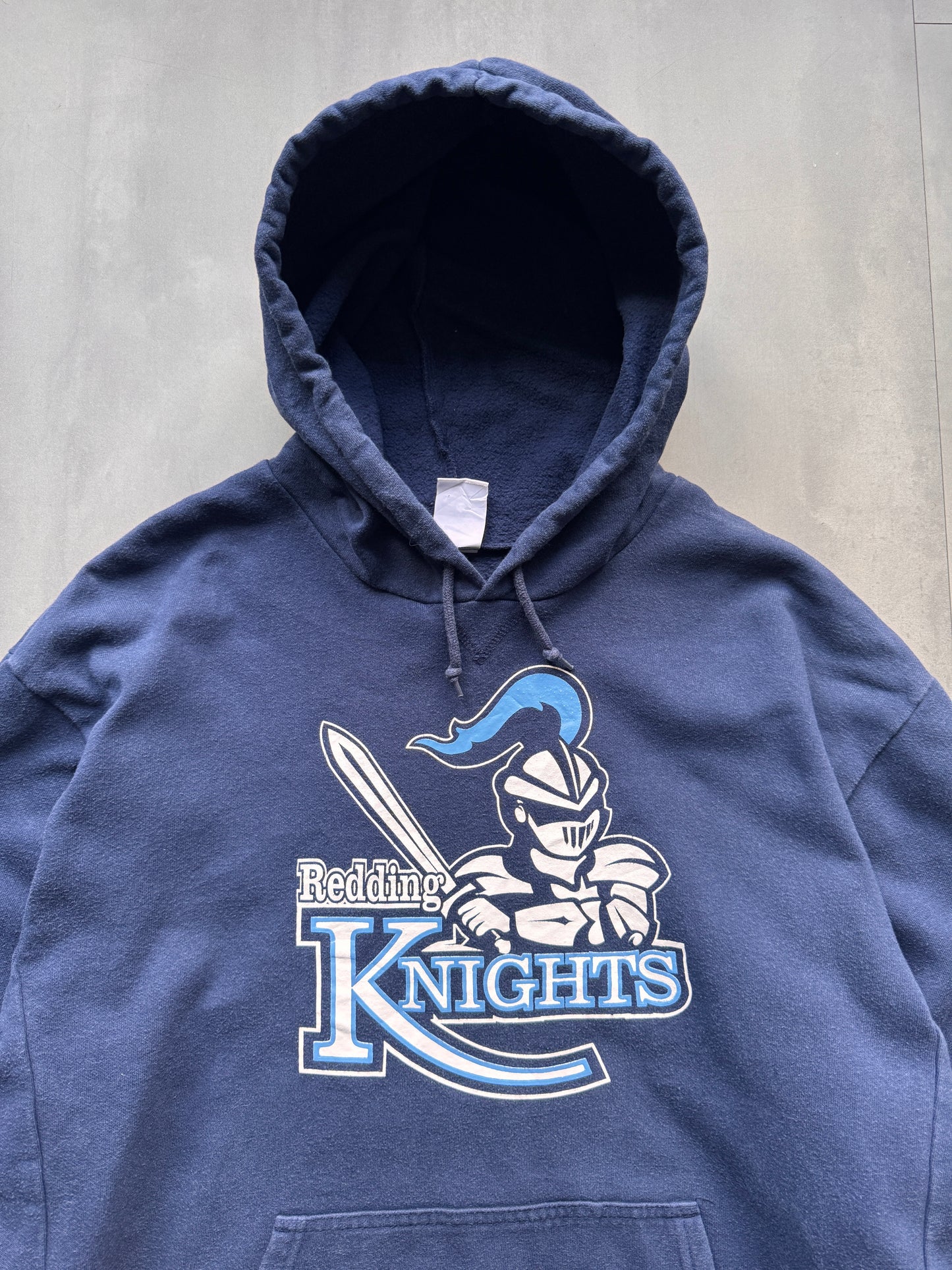 VINTAGE NIKE REDDING KNIGHTS BLUE HOODIE - XL