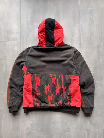 VINTAGE CARHARTT REWORKED CAMO PATTERN ACTIVE JACKET - L