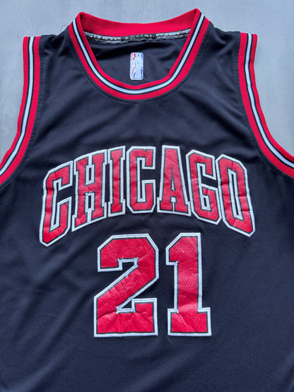 VINTAGE NBA CHICAGO BULLS BLACK JIMMY BUTLER JERSEY - S