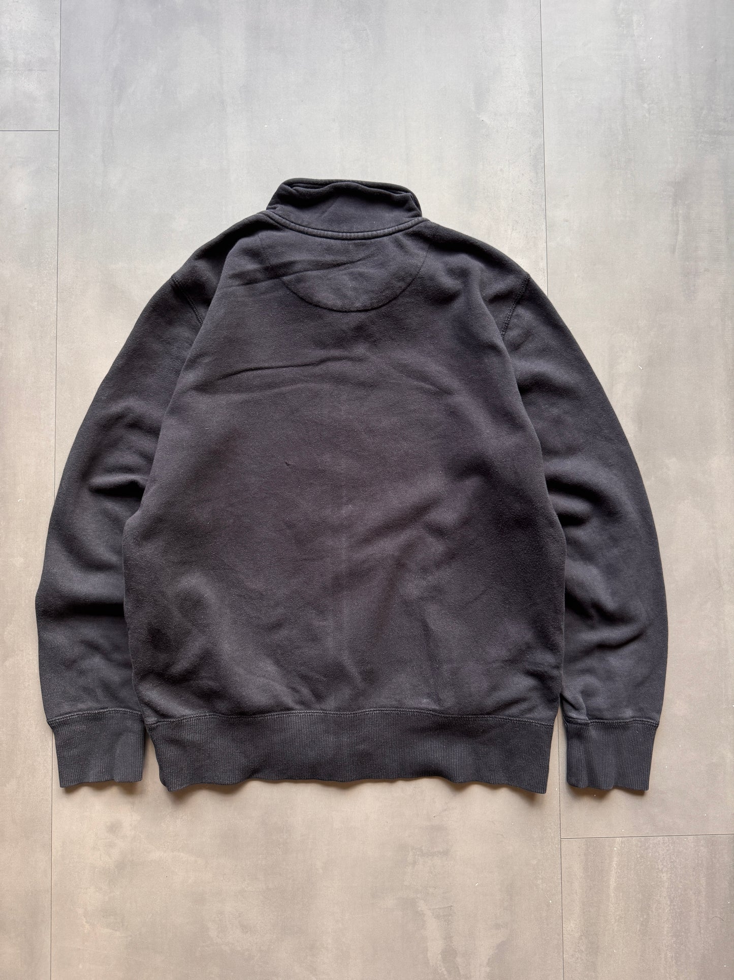 VINTAGE NIKE BLACK ZIP UP SWEATER - M