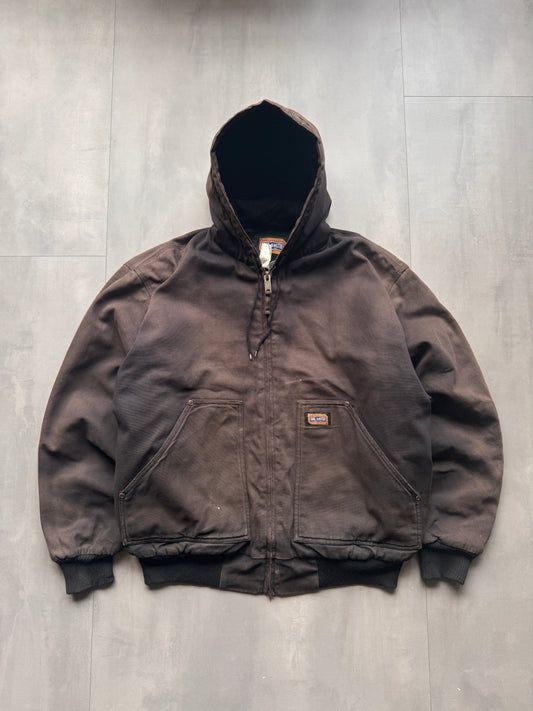 VINTAGE WALLS FADED GREY/BLACK ACTIVE JACKET - L