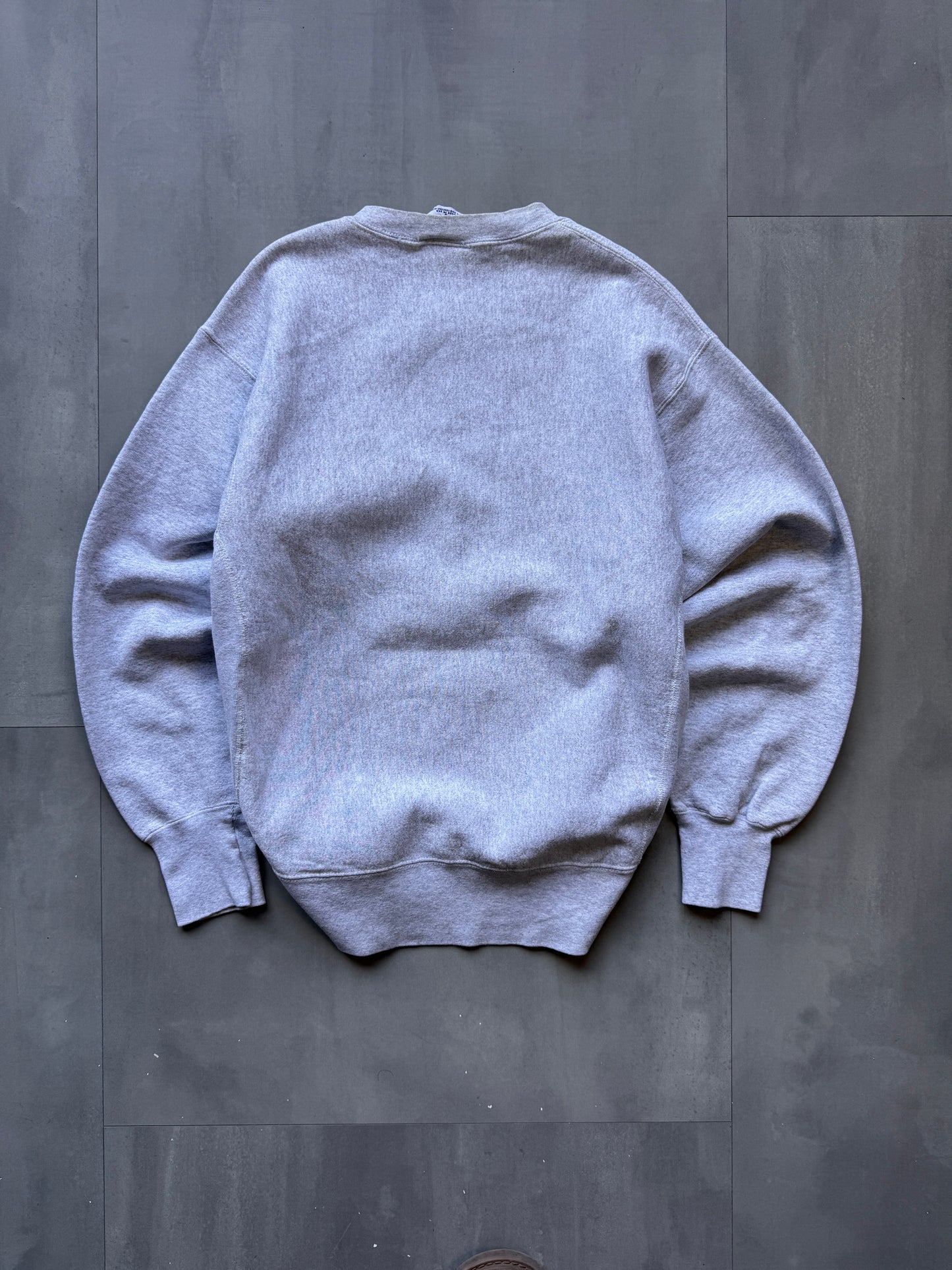 VINTAGE LEE SAMUEL ADAMS GREY SWEATER - MEDIUM