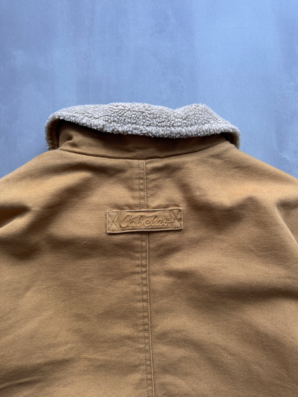 VINTAGE CABELA'S TAN SHERPA LINED ARCTIC JACKET - XXL