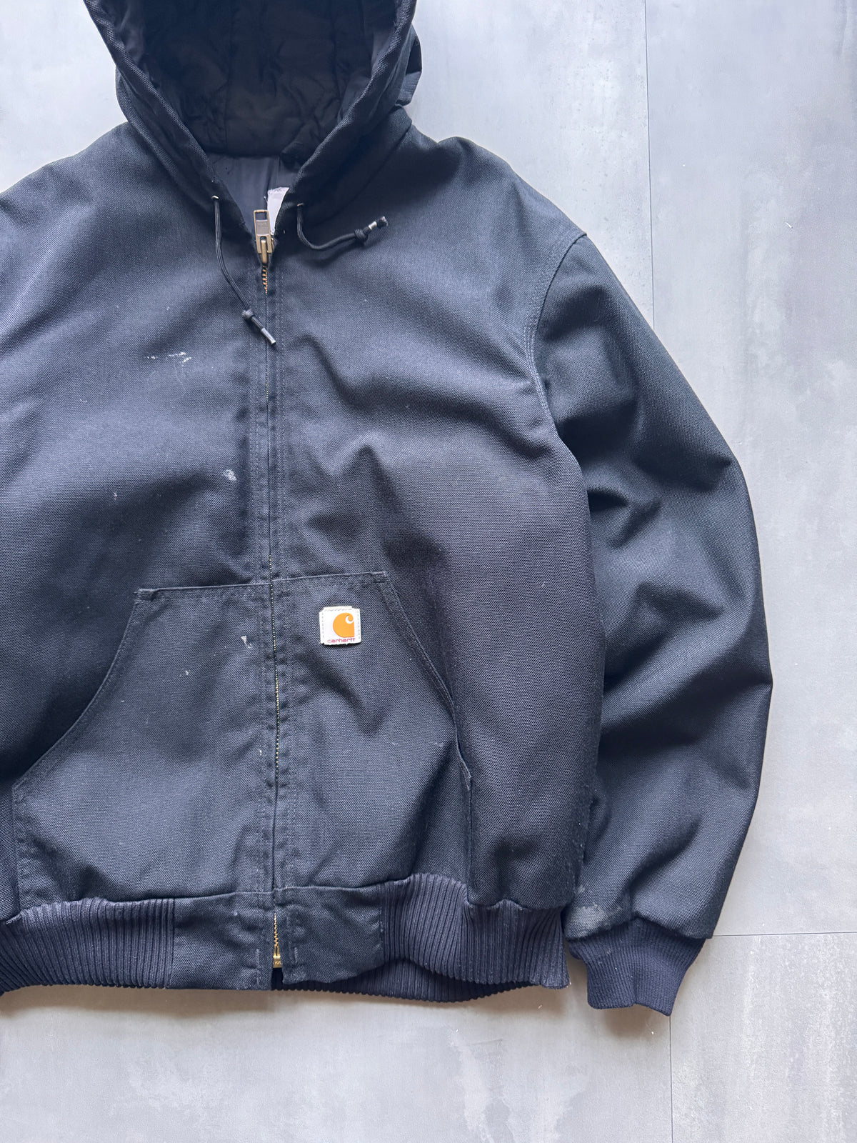 VINTAGE CARHARTT BLACK ACTIVE JACKET - M