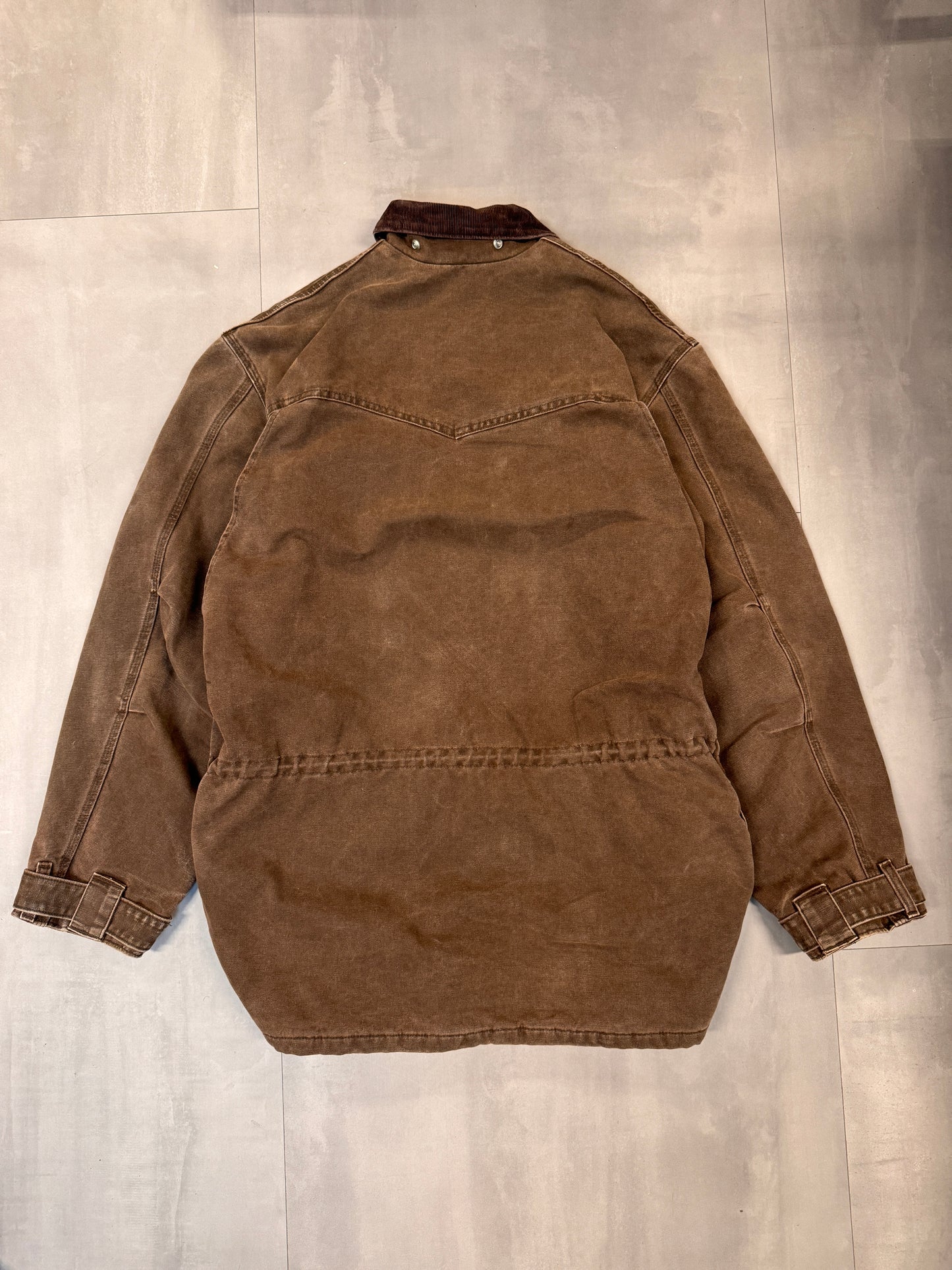 CARHARTT FADED BROWN TALL HUNTING JACKET - XXLARGE