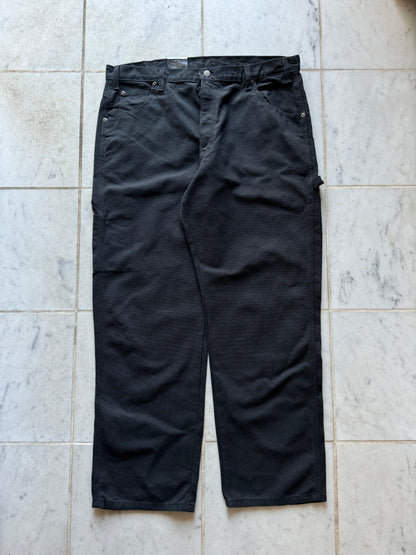 DICKIES BLACK WORK PANTS - 38x34