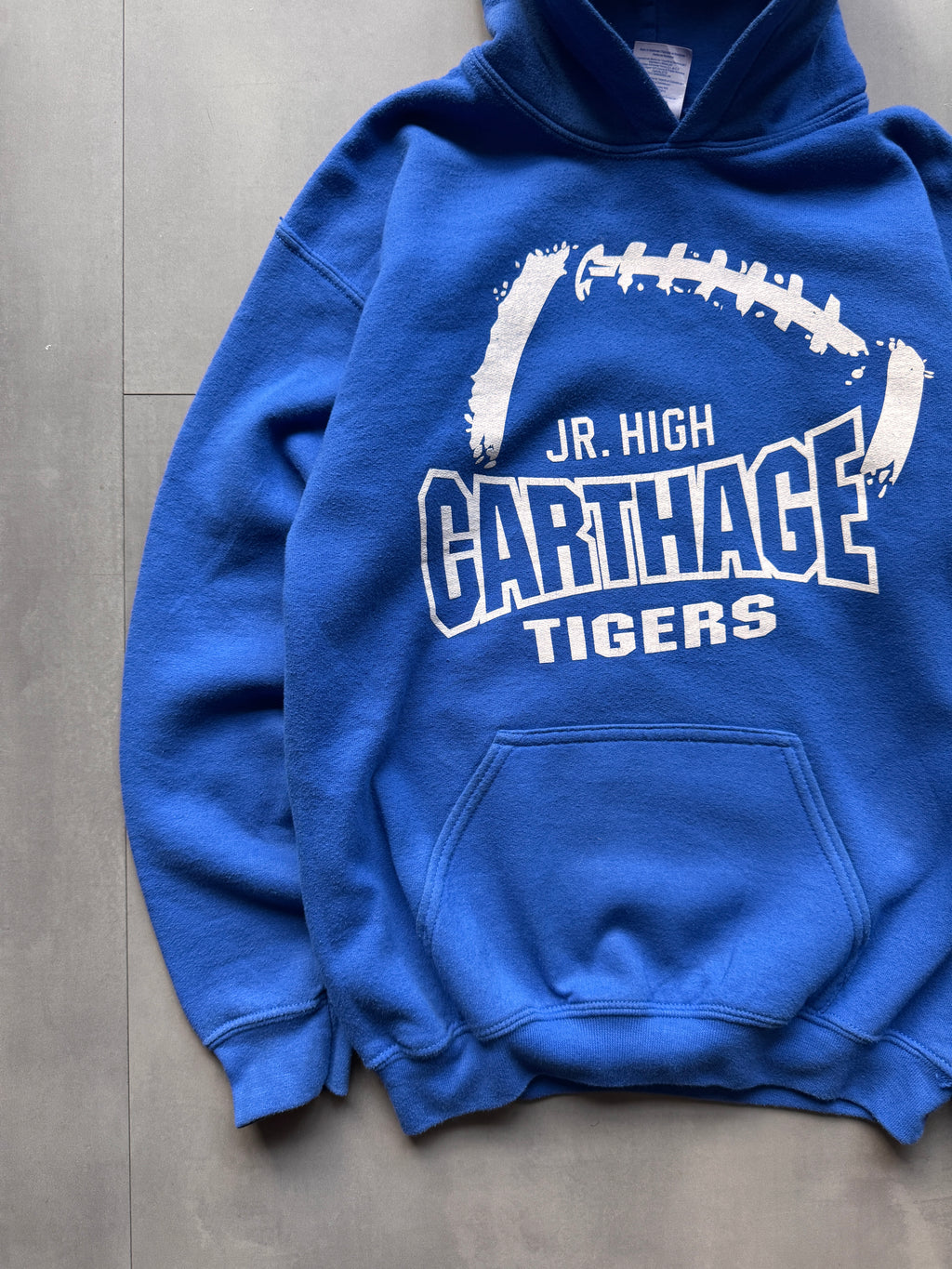 CARTHAGE TIGERS JR. HIGH BLUE HOODIE - XS