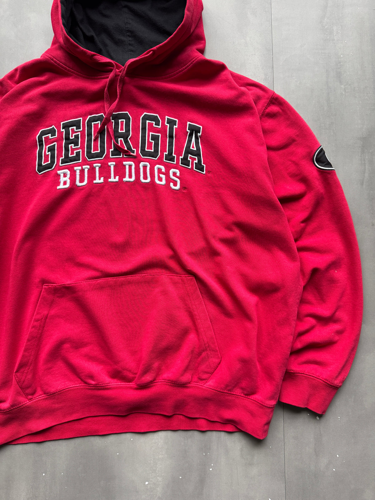 VINTAGE GEORGIA BULLDOGS RED HOODIE - XL