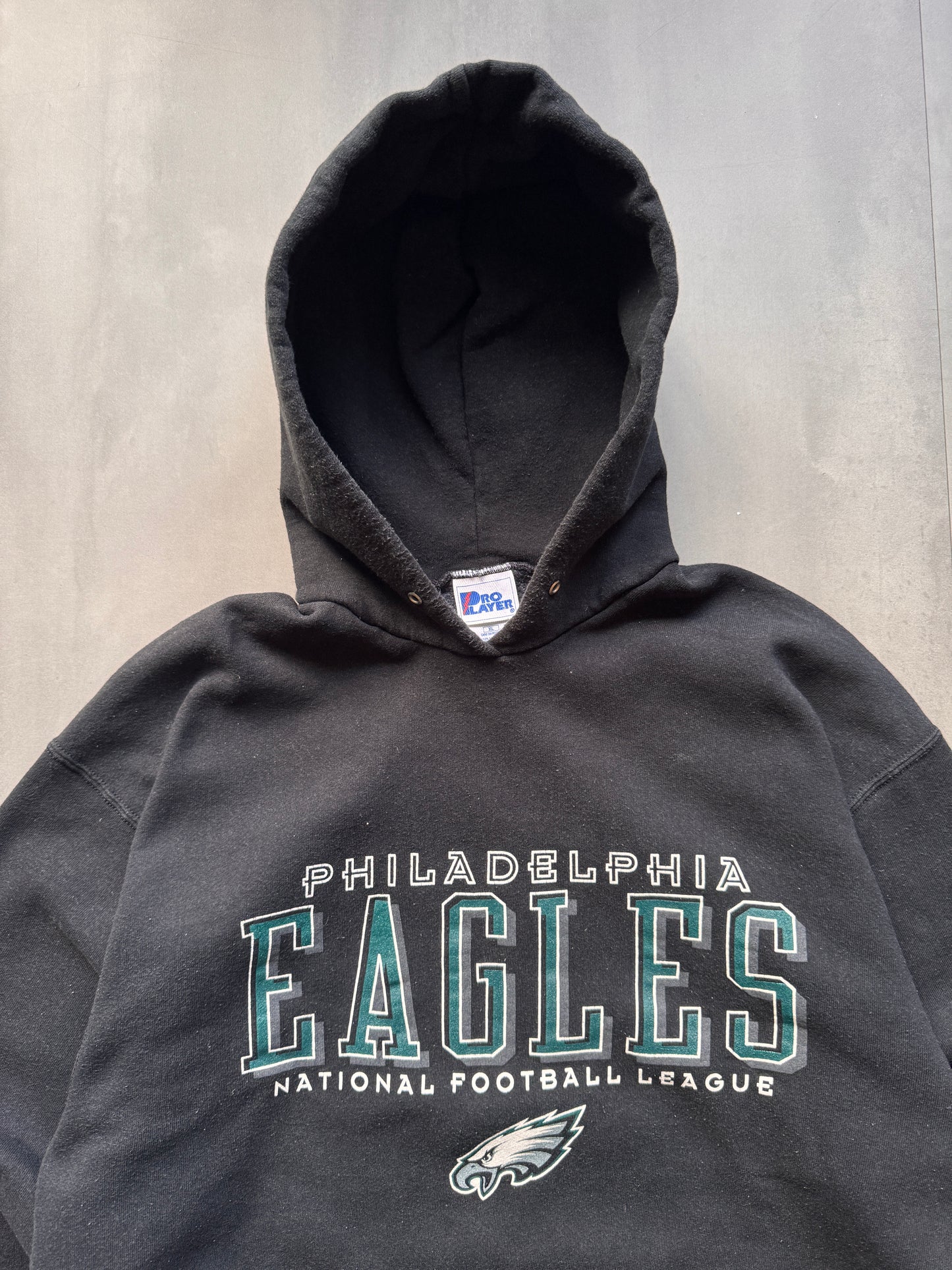 VINTAGE NFL PHILADELPHIA EAGLES BLACK SWEATER - L
