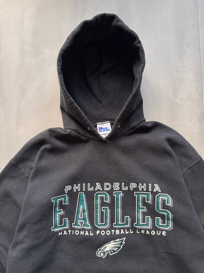 VINTAGE NFL PHILADELPHIA EAGLES BLACK SWEATER - L