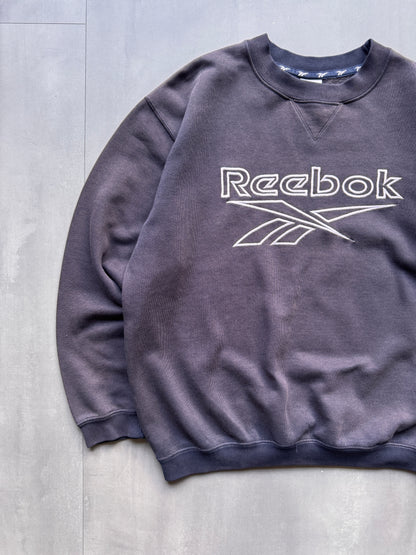 VINTAGE REEBOK FADED GREY SWEATER - S