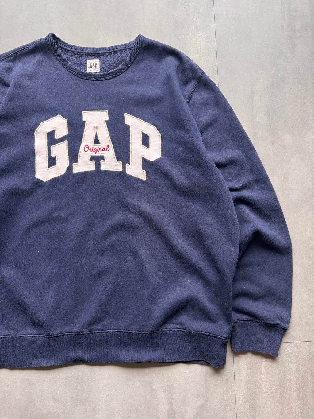 VINTAGE GAP NAVY LONGSLEEVE - L