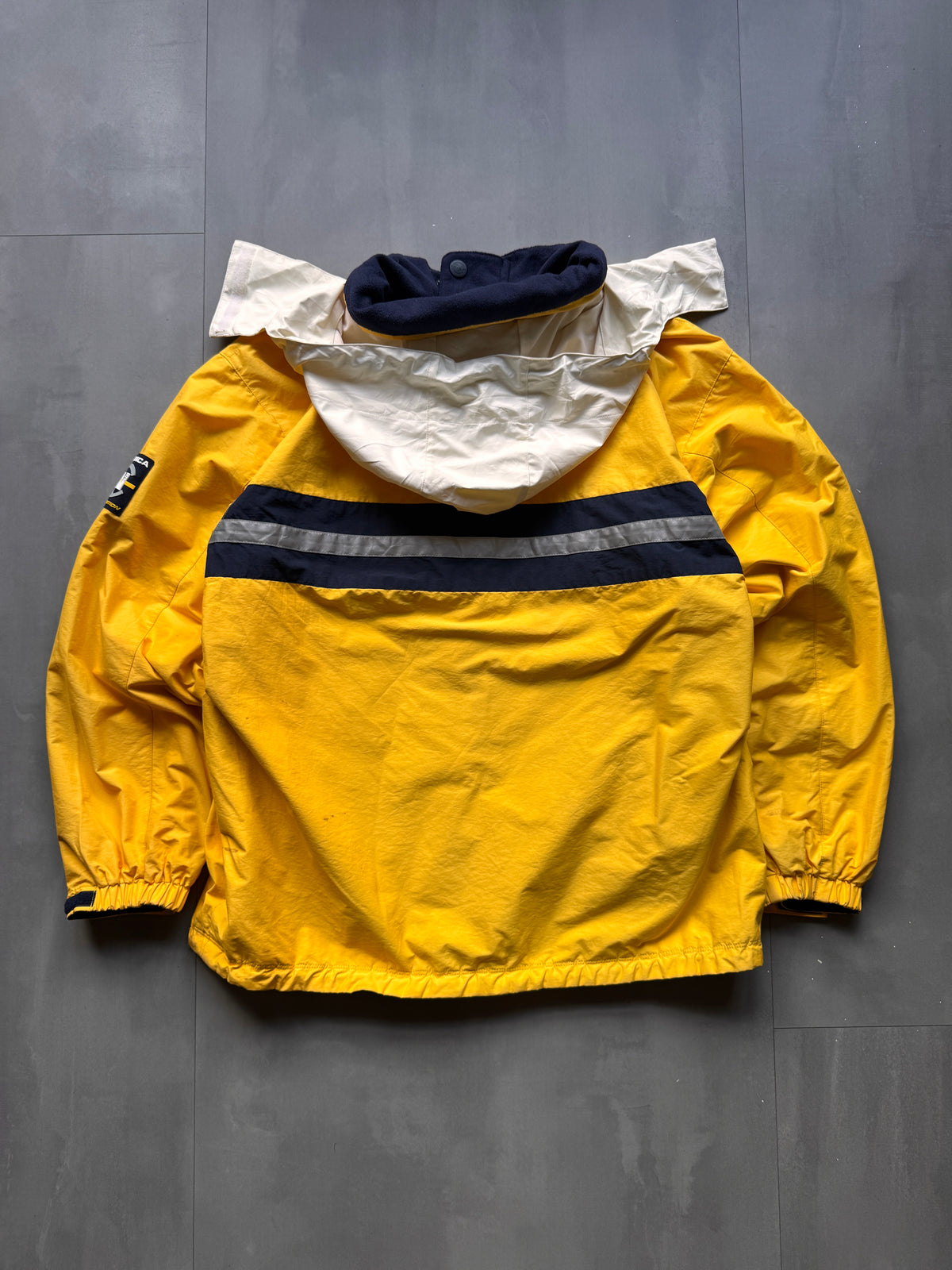 VINTAGE NAUTICA COMPETITION REVERSIBLE FLEECE LINED JACKET - XL