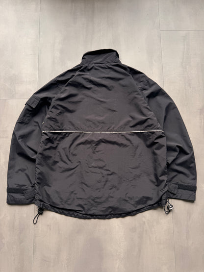 VINTAGE DICKIES LIGHTWEIGHT BLACK TRACK JACKET - M