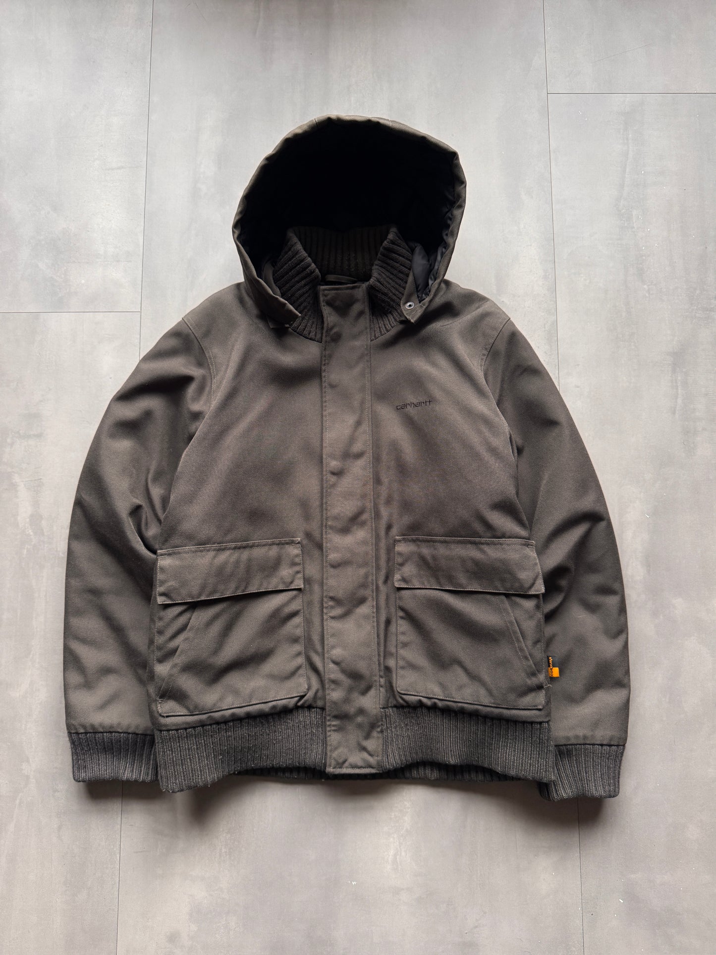 VINTAGE CARHARTT GREY/GREEN JACKET - M