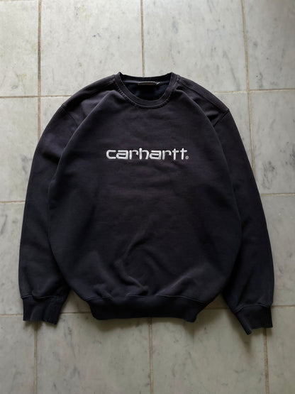 CARHARTT LOGO NAVY SWEATER - LARGE