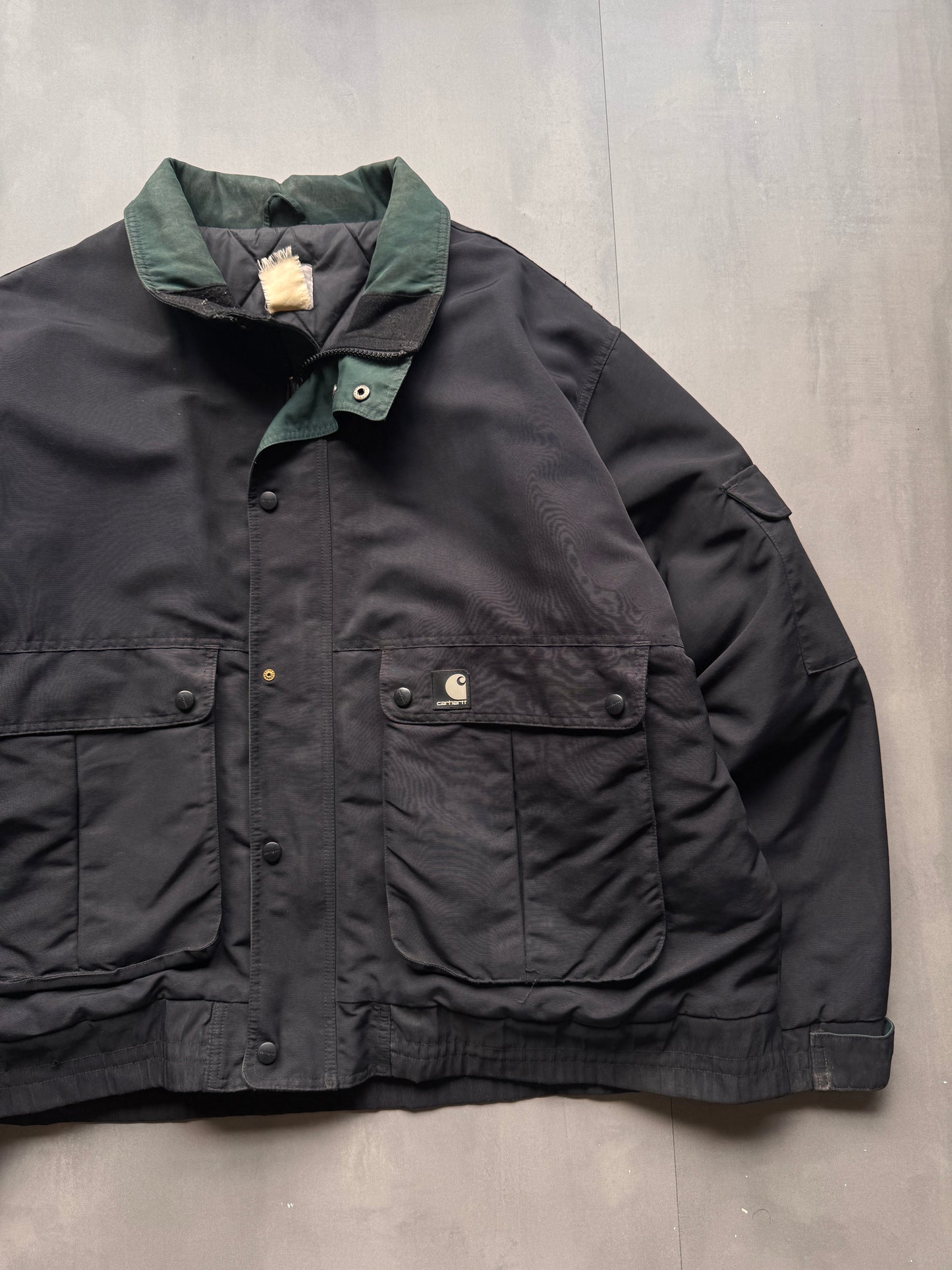 VINTAGE CARHARTT BLACK JACKET - XXL