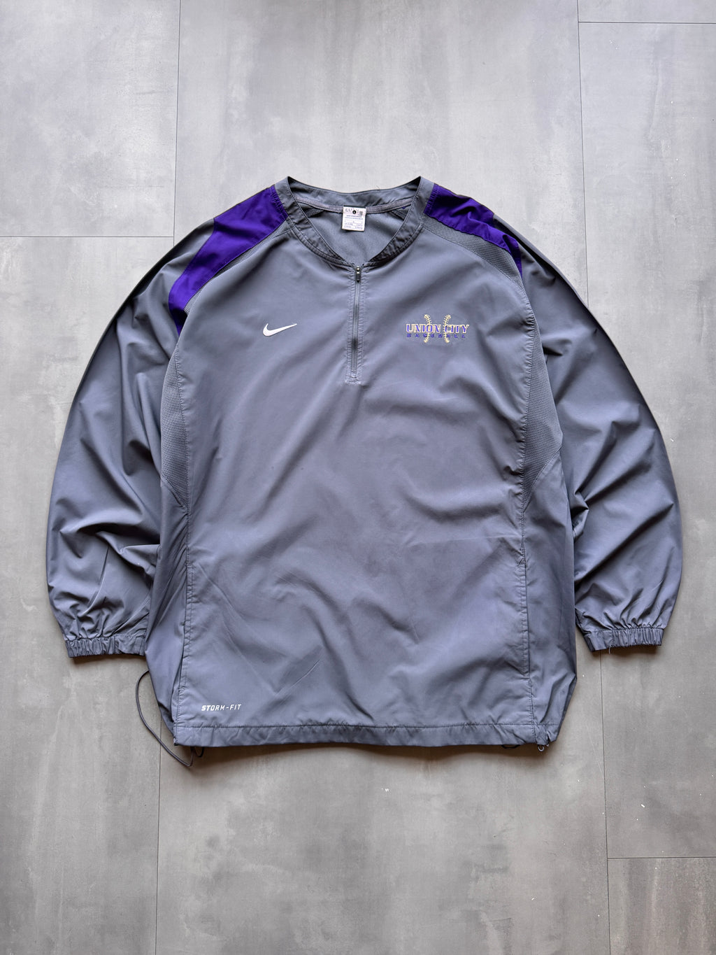 VINTAGE NIKE UNION CITY BASEBALL WINDBREAKER - L