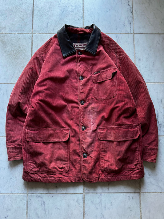 MARLBORO CLASSICS RED CORDUROY JACKET - XXLARGE