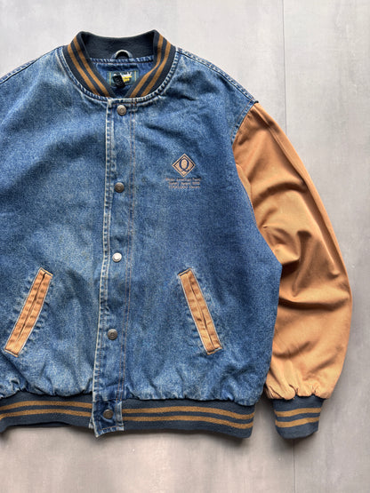 VINTAGE DUNBROOKE BASEBALL JACKET - M