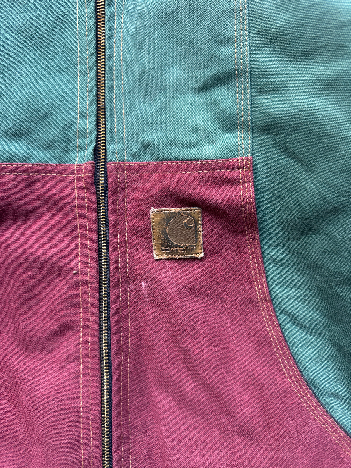 VINTAGE CARHARTT REWORKED MULTICOLOR ACTIVE JACKET - L