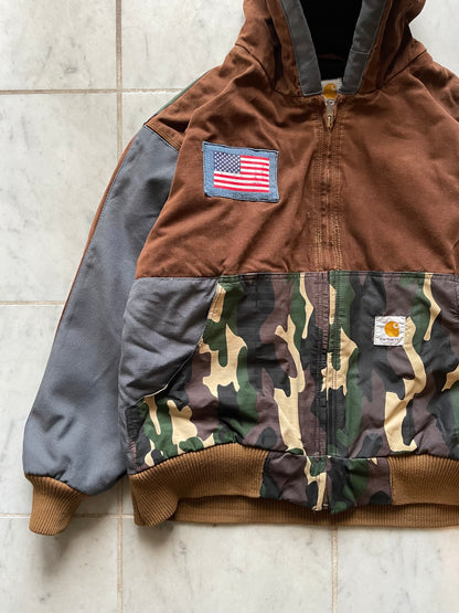 CARHARTT REWORKED MILITARY ACTIVE JACKET - LARGE