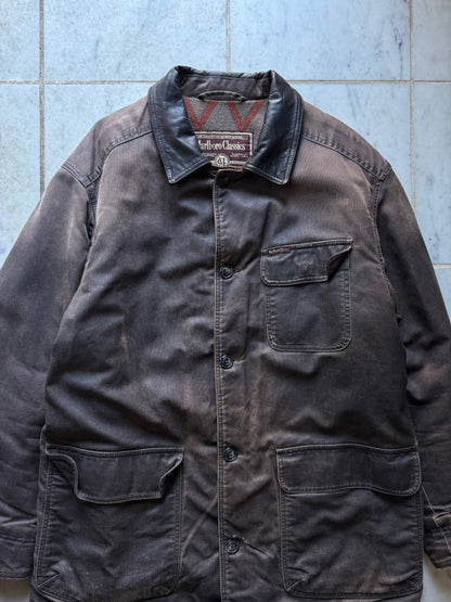 MARLBORO CLASSICS LONG DARK BROWN JACKET - XLARGE