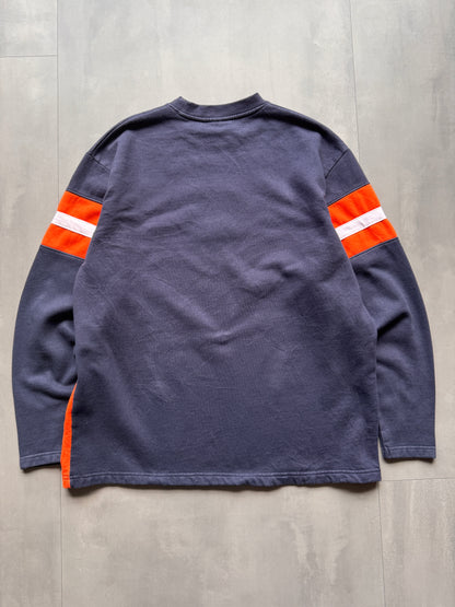 VINTAGE NFL CHICAGO BEARS NAVY/ORANGE SWEATER - L